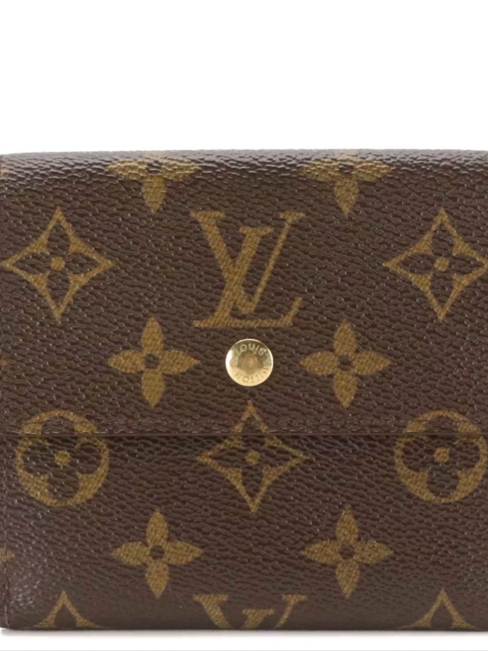 Louis Vuitton Monogram Canvas Tri-Fold Wallet Authentic